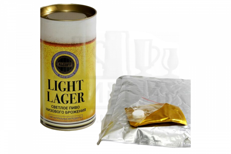 Охмелённый экстракт ALCOFF "LIGHT LAGER" светлый лагер, 1.7 кг.